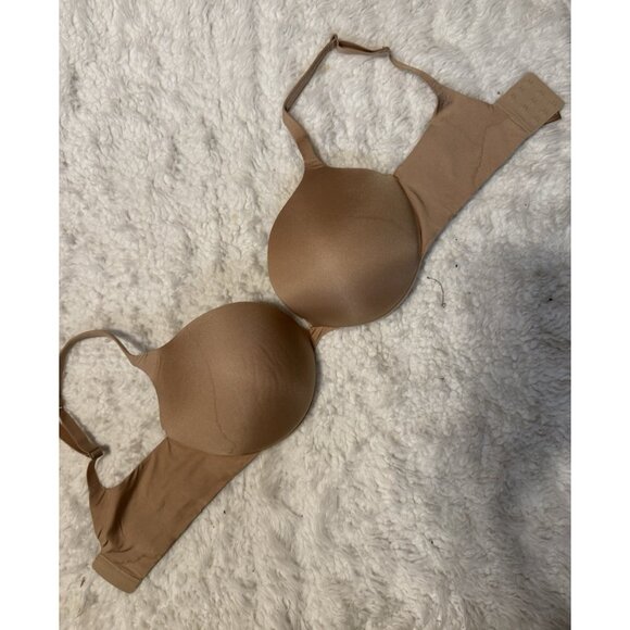Skims Women's Ultimate Push Up Plunge Bra 36DD Golden Darker Tan NEW - Picture 4 of 6